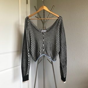 urban striped slouchy sweater